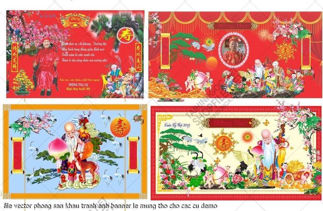 file vector phong san khau tranh anh banner le mung tho cho cac cu